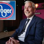 Sinal exterior da mercearia Kroger com