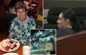 Ladrões sorridentes de Las Vegas culpam a polícia pelo acidente que matou um veterano de 101 anos da Segunda Guerra Mundial – enquanto são condenados à prisão Ladrões sorridentes de Las Vegas culpam a polícia pelo acidente que matou um veterano de 101 anos da Segunda Guerra Mundial - enquanto são condenados à prisão