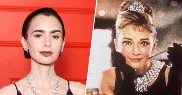 Lily Collins diz que está 'honrada e em êxtase' depois de ser escalada como Audrey Hepburn no filme 'Breakfast at Tiffany's'
