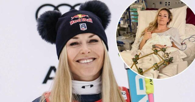 Lindsey Vonn compartilha foto do hospital após terceira cirurgia bem-sucedida após acidente olímpico na Itália
