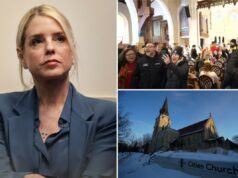 Mais 30 pessoas acusadas de ataque à igreja em Minnesota, com 25 já presas, diz AG Bondi Pam Bondi ouvindo durante uma coletiva de imprensa.