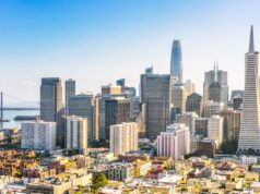 Marcha pró-bilionário de São Francisco atrai dezenas San Francisco skyline