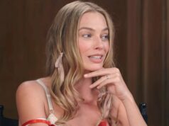 Margot Robbie diz que a co-estrela uma vez deu a ela um livro dizendo para ela comer menos: ‘Foda-se, cara’ | Vídeo Margot Robbie comparece à Warner Bros. Pictures e à estreia mundial de MRC
