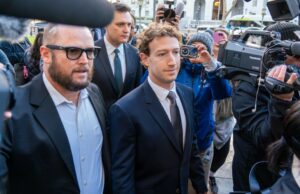 Mark Zuckerberg na berlinda do tribunal por causa dos perigos da mídia social Mark Zuckerberg na berlinda do tribunal por causa dos perigos da mídia social