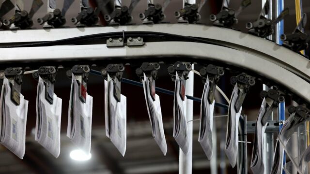 Massive Blizzard interrompe a produção impressa do Boston Globe pela Donald Trump (Crédito: Getty Images)