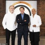 MasterChef: Os fãs dos Professionals elogiaram o novo jurado Matt Tebbutt, já que o chef fez sua estreia no programa na noite de terça-feira ao lado de Marcus Wareing e Monica Galetti (foto)
