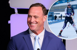 Matt Iseman brinca sobre o escândalo de roubo de cartão de crédito do medalhista de ouro do biatlo Feature Olympics 2607 Us Weekly Cover Digital