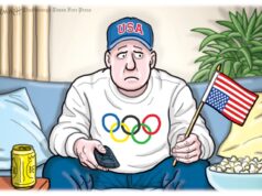 Melhores desenhos animados da pior linha do tempo: edição das Olimpíadas de Inverno Desenho animado de Clay Jones