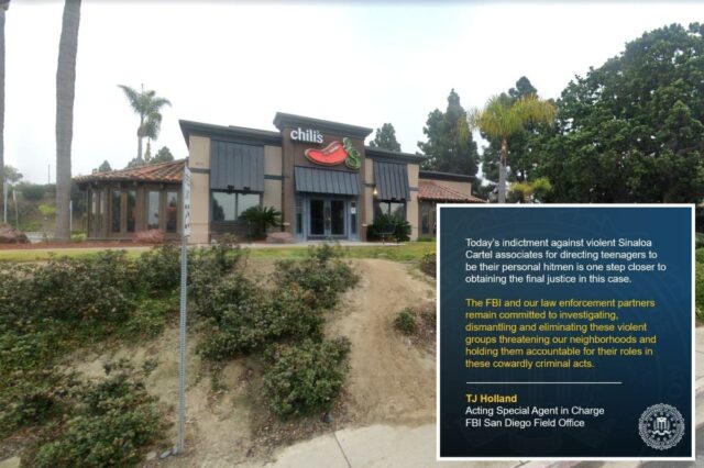 Membros do cartel que contrataram um esquadrão de morte de Chili's Grill & Bar em Chula Vista.