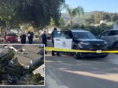 Menina de 10 anos e seu avô esfaqueados por vizinho enlouquecido enquanto iam para a escola em Los Angeles Uma menina de 10 anos e seu avô idoso foram esfaqueados durante um ataque matinal em San Fernando Valley