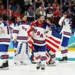 Mike Tirico received praise for what he said after USA's gold medal win.