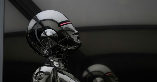 Moltbook (provavelmente) não está sendo usado para planejar um levante de IA | Renderização de um robô de aparência intimidante