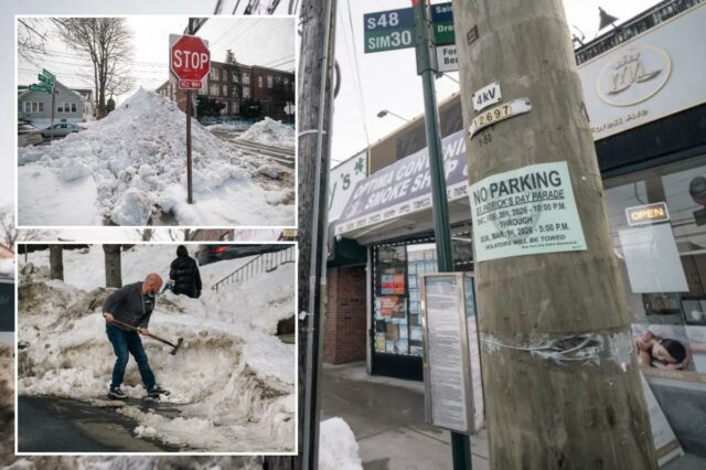 Moradores de SI indignados com a decisão “insensível” de realizar Moradores de SI indignados com a decisão “insensível” de realizar o desfile de St. Pat, embora muitas ruas estejam entupidas de neve