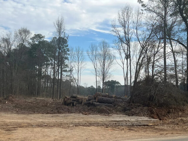 A STACK Infrastructure está limpando terrenos em Blanchard Latex e Stateline Roads – um local que abrange a linha Texas-Louisiana entre Blanchard e Mooringsport.