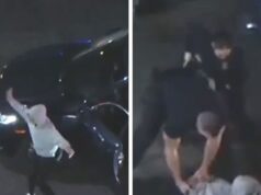 Mulher provoca policiais dançando no final de perseguição policial selvagem, em vídeo 020526_dui_dance_kal