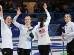 Mulheres dos EUA fazem história com notável vitória olímpica USA Women's Curling beats Team Canada