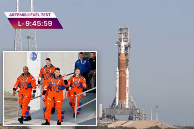 NASA se prepara para ensaio geral do foguete Artemis II enquanto os EUA esperam retornar à lua
