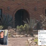 Postagem ao lado de Nancy Guthrie pedindo recomendações de câmeras de segurança/campainha para observar atividades noturnas de animais, com comentários sugerindo câmeras de trilha.