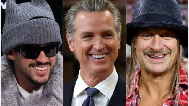 Newsom declara que o domingo do Super Bowl será o 'Bad Bunny Day' na Califórnia, Trolls Kid Rock por ter sido 'banido' no estado
