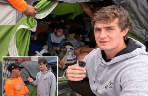 Nick Shirley encontra família de migrantes com crianças morando em uma barraca em Skid Row Nick Shirley encontra família de migrantes com crianças morando em uma barraca em Skid Row