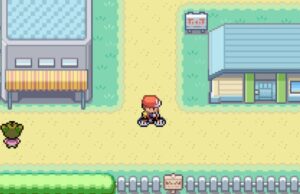 Nintendo Switch eShop vaza lançamentos retrô de Pokémon A screenshot of Pokémon LeafGreen/FireRed showing the player bicycling in Cerulean City.