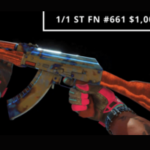 Imagem de um skin AK47 Counter-Strike, que supostamente foi vendido por mais de US$ 1 milhão em junho de 2024. Nova York processa a Valve por suposta operação ilegal de jogos de azar com loot box