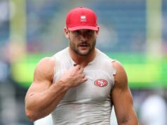Nova atualização sobre lesões de Nick Bosa surge do GM John Lynch do 49ers NFL edge rusher Nick Bosa of the San Francisco 49ers.