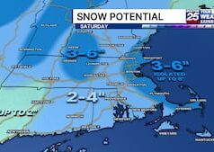 Novo mapa de queda de neve: a tempestade de fim de semana pode trazer até 20 centímetros de neve para a missa. Novo mapa de queda de neve: a tempestade de fim de semana pode trazer até 20 centímetros de neve para a missa.