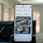 O menu de alternância rápida de dispositivos favoritos no app Google Home.