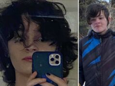 O atirador trans canadense Jesse Van Rootselaar é visto usando maquiagem na primeira foto, apresentando-se como uma mulher Postagem nas redes sociais de Jesse Strang, cujo nome de usuário do Reddit era Jesseboy347, tirando uma selfie no espelho enquanto usava maquiagem.