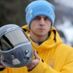 O atleta olímpico ucraniano Vladyslav Heraskevych foi desclassificado por causa do ‘capacete da lembrança’