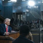O discurso de Trump sobre o Estado da União atrai 32,6 milhões de telespectadores, marcando a menor audiência até agora