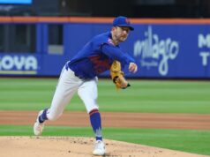 O ex-Met Griffin Canning concorda com o contrato do Padres enquanto se recupera da ruptura de Aquiles Griffin Canning (46) arremessa no primeiro turno quando o New York Mets jogou contra o Atlanta Braves na quinta-feira, 26 de junho de 2025, no Citi Field em Queens, NY.