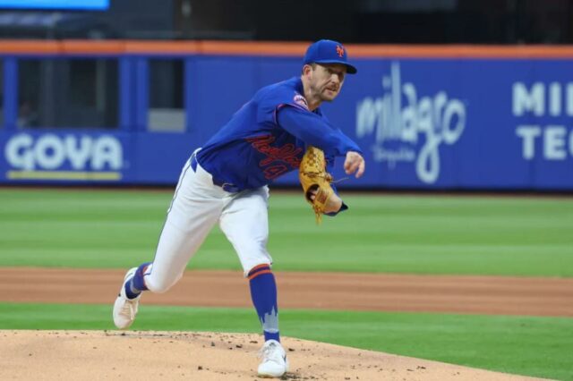 O ex-Met Griffin Canning concorda com o contrato do Padres Griffin Canning (46) arremessa no primeiro turno quando o New York Mets jogou contra o Atlanta Braves na quinta-feira, 26 de junho de 2025, no Citi Field em Queens, NY.