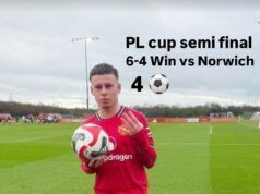 O filho de Wayne Rooney, Kai, marca QUATRO vezes na vitória do Man United U16 sobre o Norwich em um thriller de 10 gols Kai Rooney continuou sua ascensão impressionante no Man United com quatro gols contra o Norwich Sub-16