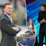 O gerente geral do Rams observa Matthew Stafford vencer o MVP da NFL de Cabo