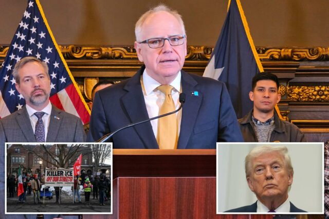 O governador de Minnesota, Tim Walz, criticou a proposta de 'pacote de ajuda' de US $ 10 milhões para empresas afetadas pela repressão à imigração de Trump
