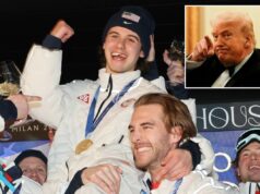 O herói do hóquei da equipe dos EUA, Jack Hughes, ‘super animado’ para conhecer Trump depois que a equipe feminina rejeitou o convite do Estado da União: Relatório O herói do hóquei da equipe dos EUA, Jack Hughes, 'super animado' para conhecer Trump depois que a equipe feminina rejeitou o convite do Estado da União: Relatório