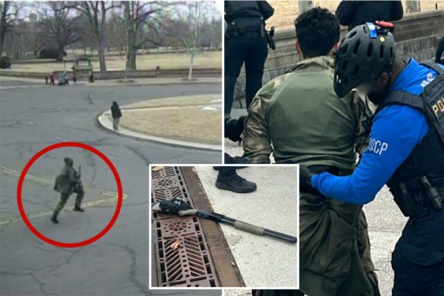 O homem da Geórgia que acusou o Capitólio dos EUA com espingarda disse à polícia que queria ‘conversar’ com o Congresso, dizem documentos do tribunal
