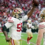 O lado defensivo do 49ers, Keion White, levou um tiro no tornozelo em São Francisco, diz a equipe