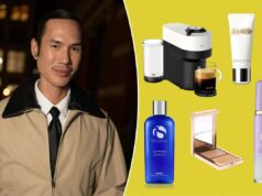 O maquiador de celebridades Patrick Ta compartilha seu segredo para um ‘brilho saudável’ Frasco iS Clinical Cleansing Complex com tampa prateada sobre fundo branco.