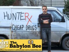 O melhor da Babylon Bee: Hunter Biden lança HunterRx na parte de trás da van O melhor da Babylon Bee: Hunter Biden lança HunterRx na parte de trás da van