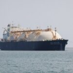 GNL no porto marítimo de Raslaffans,