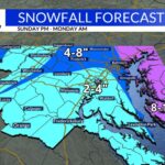 O primeiro aviso do DMV é emitido de domingo à tarde até segunda-feira
