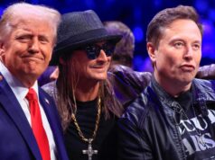 O programa All-American Halftime Show da Turning Point USA não será exibido no X devido a ‘restrições de licenciamento’ O músico Kid Rock se apresenta no quarto dia da Convenção Nacional Republicana no Fiserv Forum em 18 de julho de 2024 em Milwaukee, Wisconsin