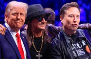 O programa All-American Halftime Show da Turning Point USA não será exibido no X devido a ‘restrições de licenciamento’ O músico Kid Rock se apresenta no quarto dia da Convenção Nacional Republicana no Fiserv Forum em 18 de julho de 2024 em Milwaukee, Wisconsin