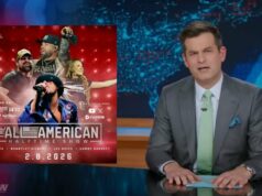 O público do ‘Daily Show’ uiva enquanto Michael Kosta assa o show do intervalo do ponto de virada: ‘Um verdadeiro quem é quem de… Quem?’ | Vídeo O público do 'Daily Show' uiva enquanto Michael Kosta assa o show do intervalo do ponto de virada: 'Um verdadeiro quem é quem de… Quem?' | Vídeo