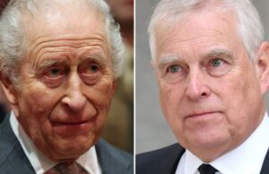 O rei Carlos III não recebeu aviso prévio da prisão do irmão André Andrew Mountbatten-Windsor, ex-príncipe Andrew, duque de York, comparece ao funeral da duquesa de Kent na Catedral de Westminster.