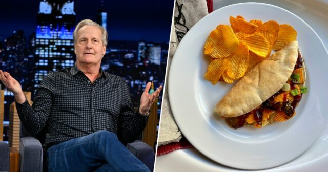 O sanduíche favorito de Jeff Daniels é meio maluco, então Jeff Daniels diz que coloca “1/4 de polegada” de manteiga de amendoim cremosa em seu sanduíche favorito.