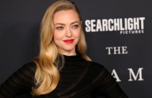 O suéter aconchegante com decote em V de Amanda Seyfried canaliza a rica energia da tia Chrissy Teigen